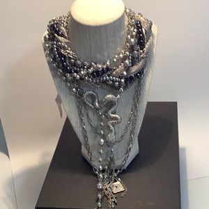 Set of Four necklaces(dress up a white tee)